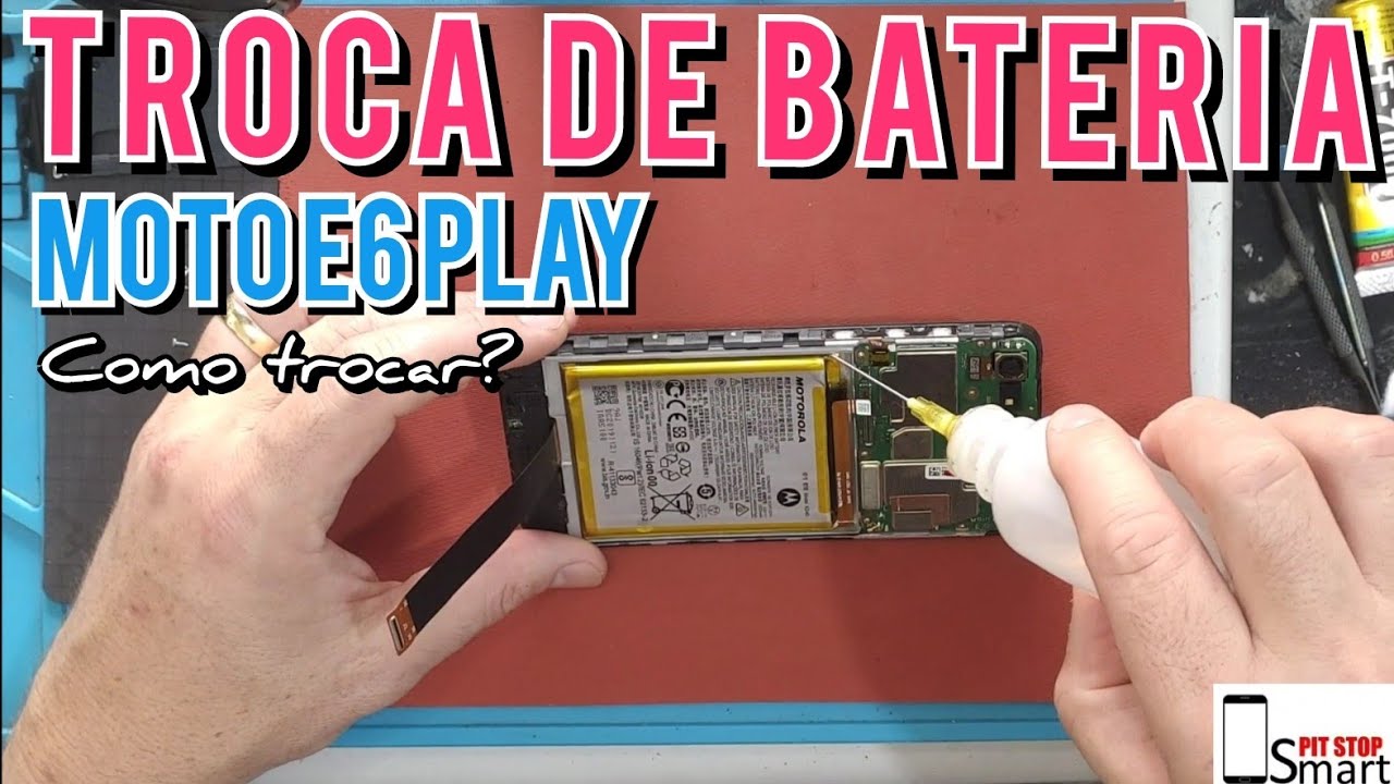 Como Trocar a bateria do Moto E6 Play