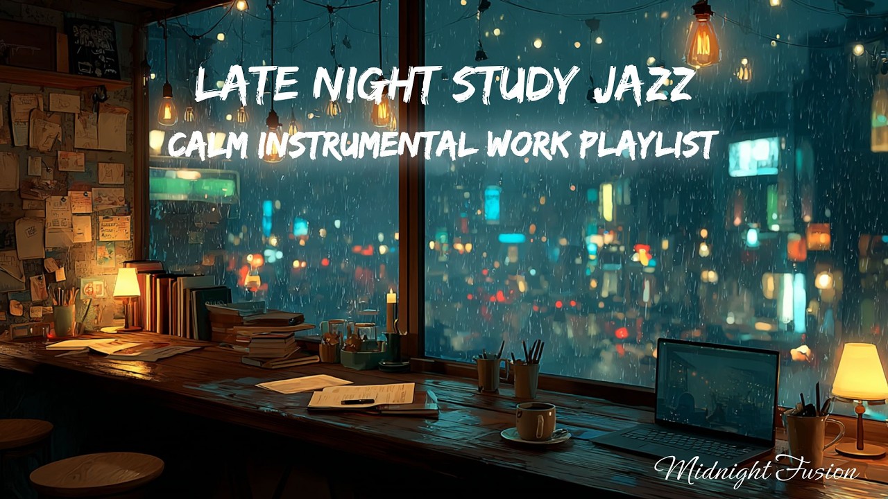 Late Night Jazz for Study & Work 🌙 | Relaxing Instrumental Focus Music