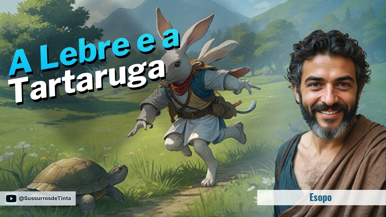 'A Lebre e a Tartaruga' de Esopo | Audiobook da fábula | Sussurros de Tinta