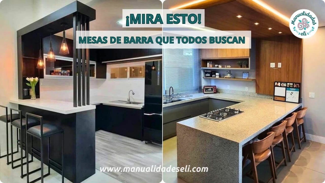 No Te Pierdas Estas Ideas De Mesas De Barra Para Cocina Que Son Un Éxito