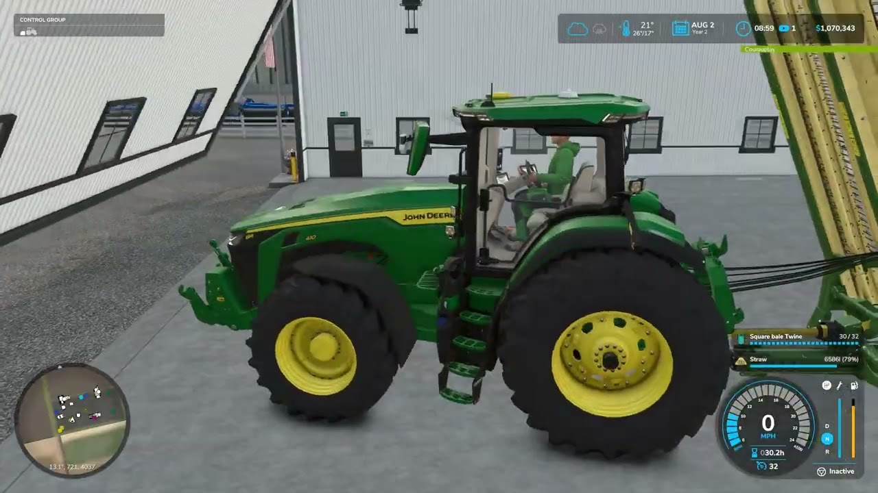 Farming simulator 25 Timelapse North Dakota 4x Ep 15 Bales , Peas and New Field