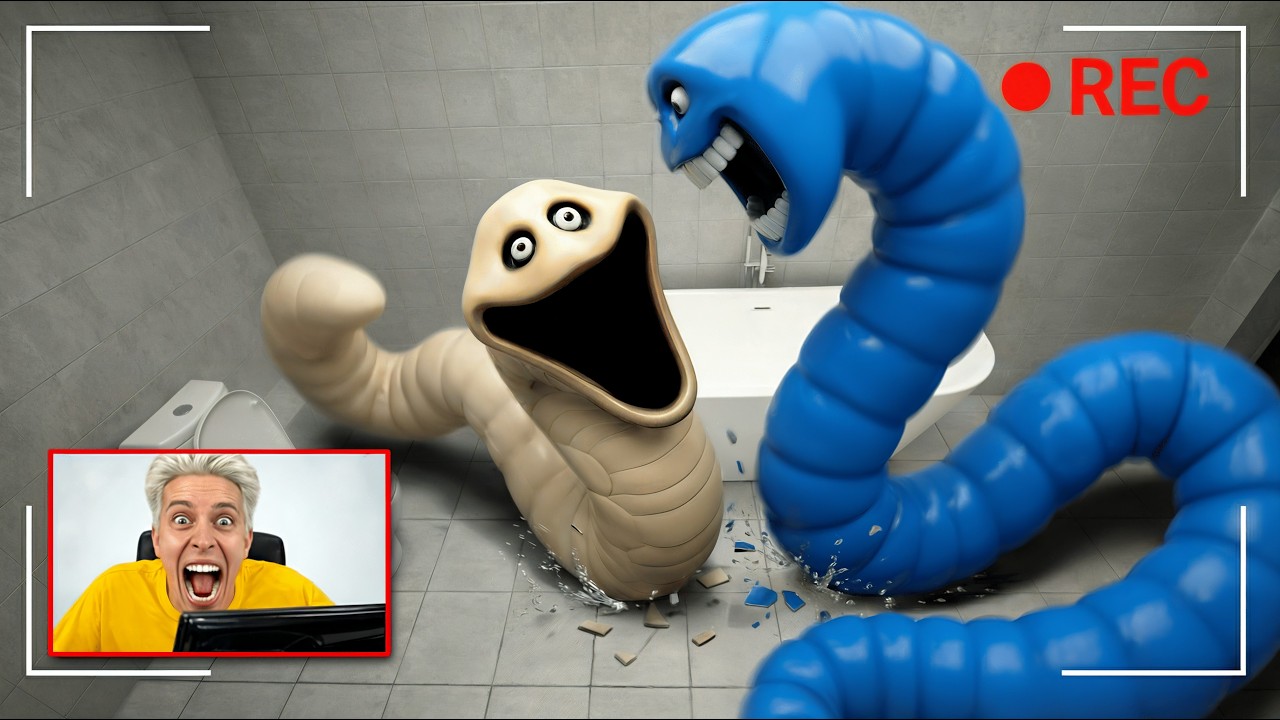 HUNGRY WORM У МЕНЯ ДОМА в Реальной Жизни! 😨 Скрытые камеры
