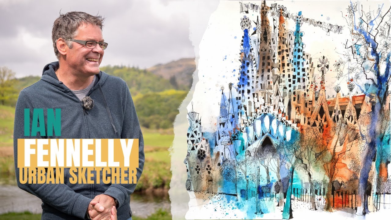 What urban sketcher Ian Fennelly thinks of Gaudi's La Sagrada Familia...