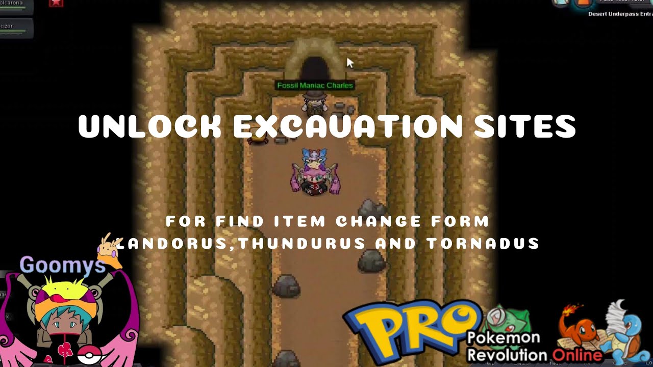 Unlock Excavation Site Quest : [Pro] Pokemon Revolution Online Guide