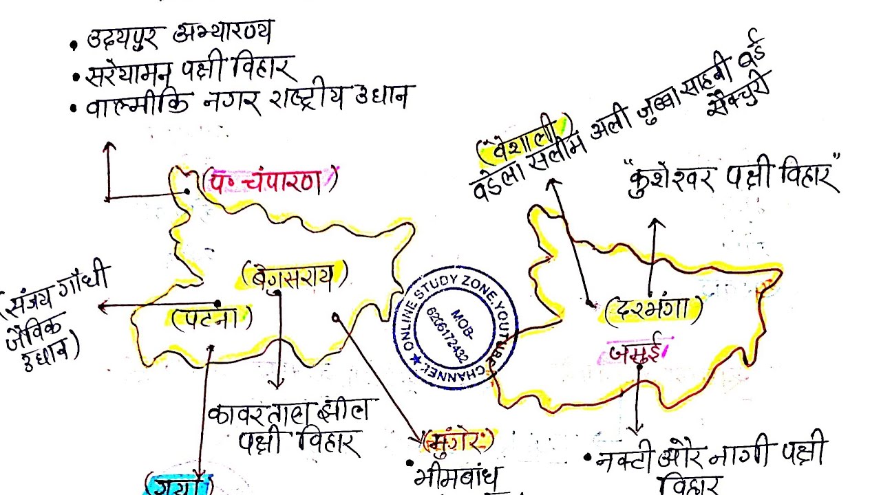 बिहार के अभयारण्य -  Bihar Ke Abhyarany aur Rashtriy Udhan | Bihar Geography Gk | Bihar Special GK 