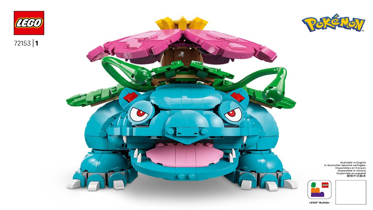 LEGO Instructions - Pok&eacute;mon - 72153 - Venusaur, Charizard and Blastoise - Sculptures (All Books)