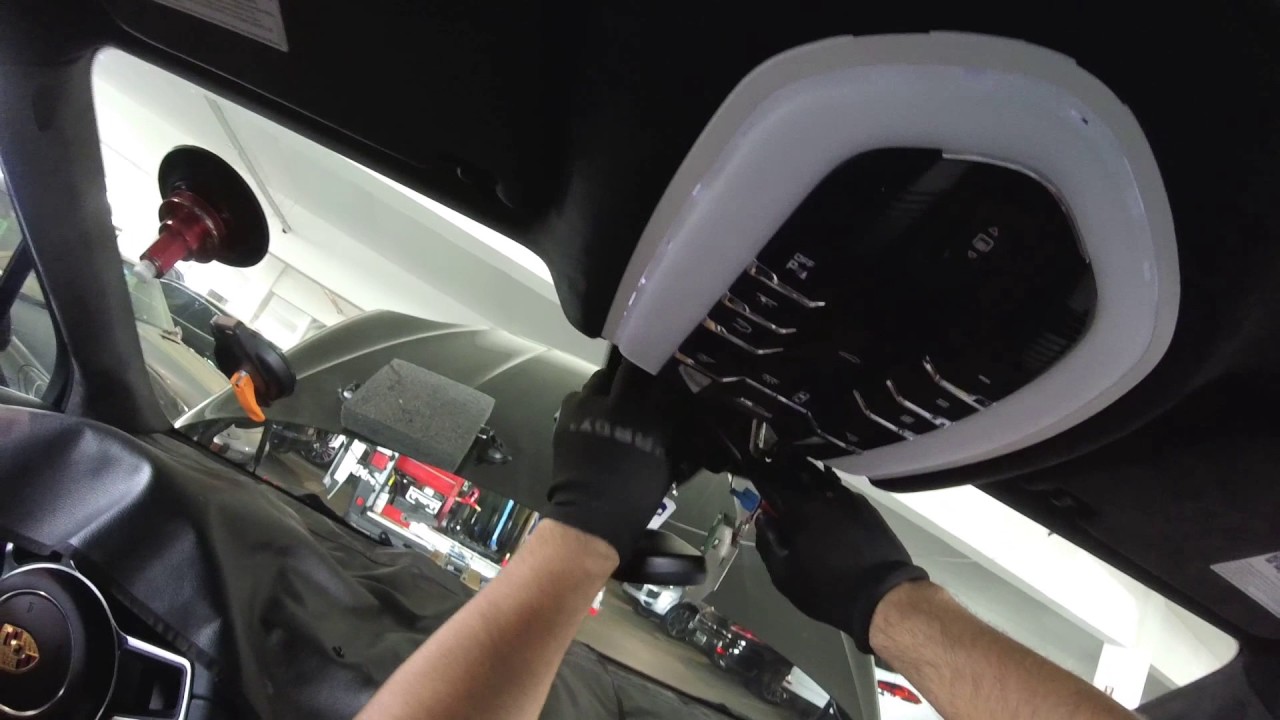 . 2016 macan the rigth install windshield ( instalacion de parabrisas)
