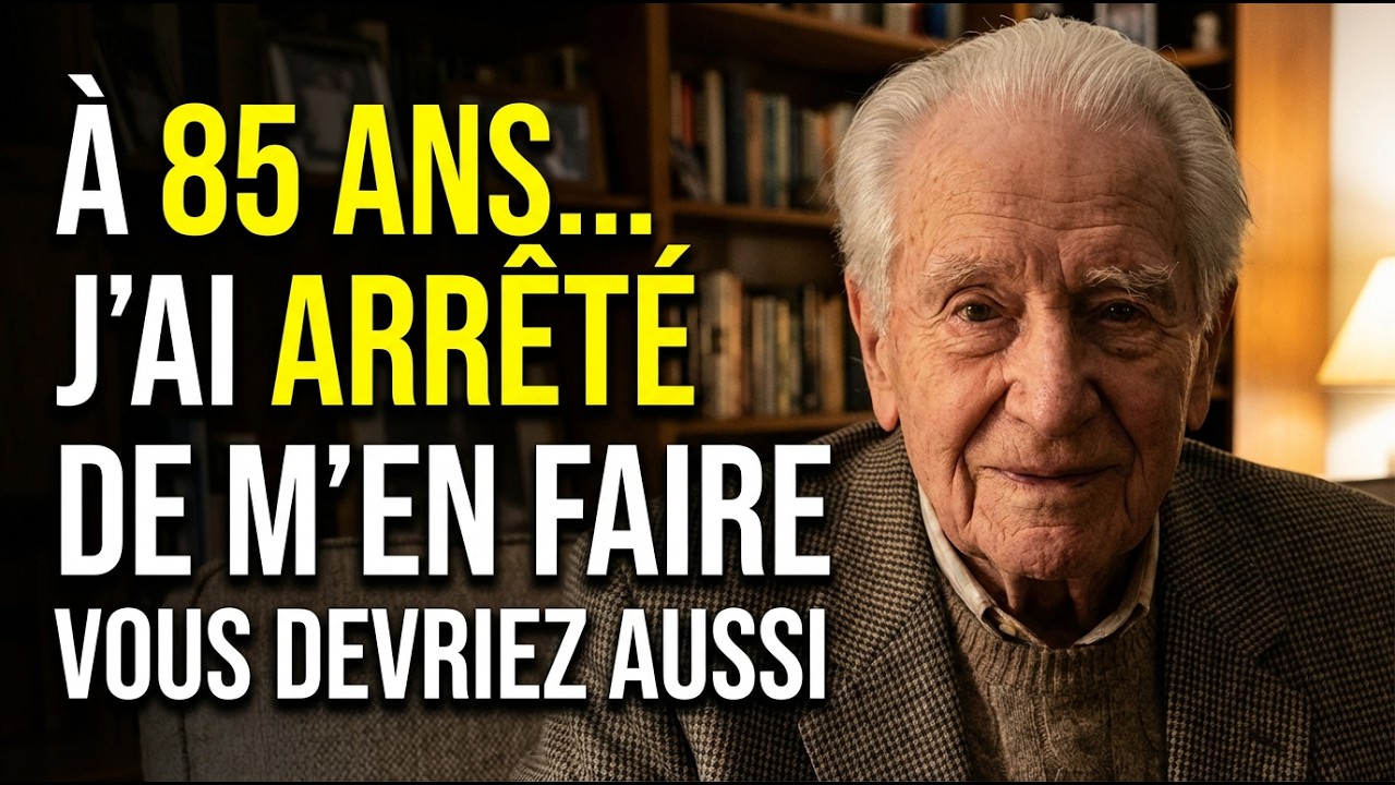 Après 85 ans, j’ai cessé de me préoccuper de ces choses... et vous devriez en faire autant