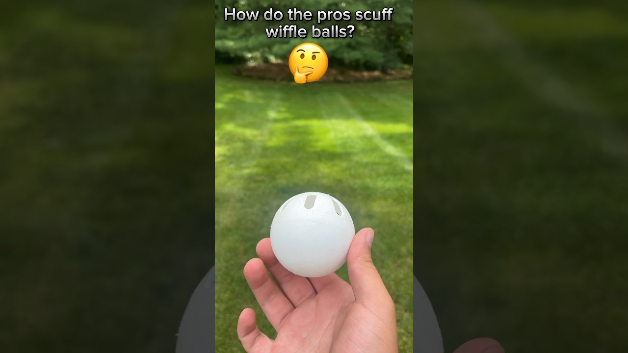 How to scuff a wiffleball like the pros! 