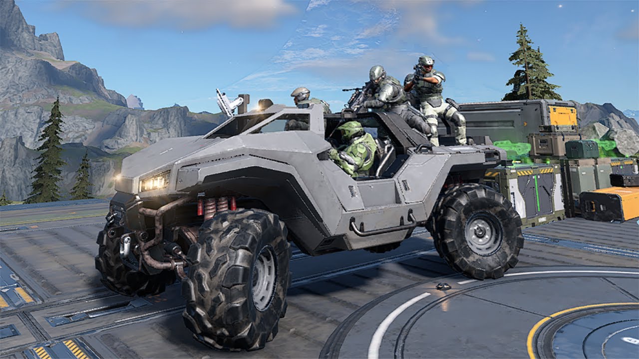5 Sniper marines in a Razorback vs Halo Infinite on Legendary