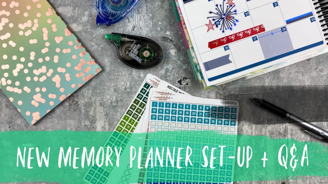 NEW MEMORY PLANNER SET-UP AND Q&A | tattooed teacher plans