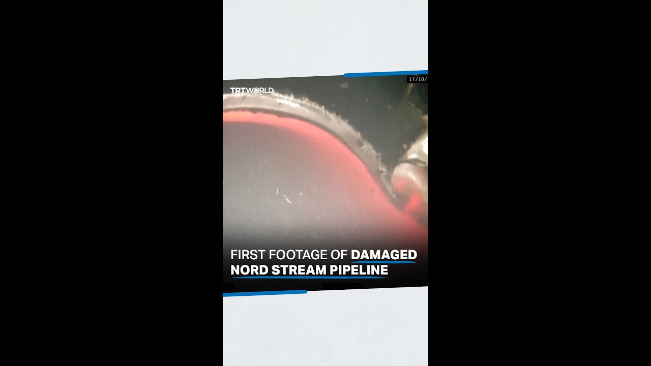 The first images of the exploded Nord Stream 1 pipeline