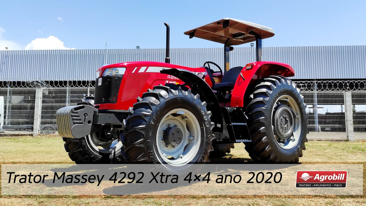 Trator MF 4292 Xtra 4×4 ano 2020 novinho!