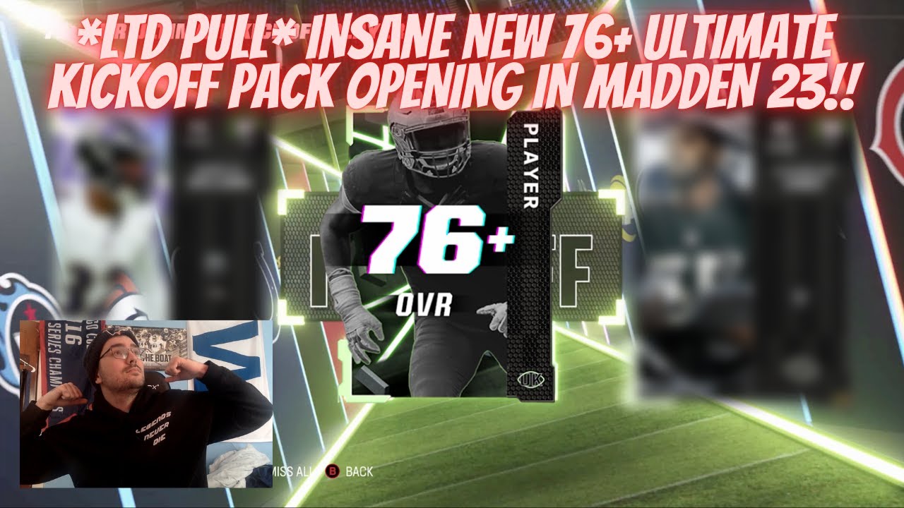 *THIS WAS CRAZY* LTD PULL FROM *NEW* 76+ ULTIMATE KICKOFF PACK OPENING IN MADDEN 23!!
