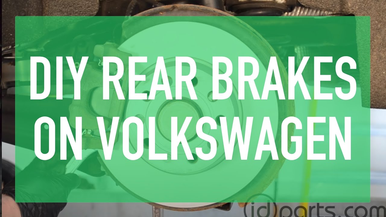 Замена задних тормозных колодок и тормозного ротора Volkswagen Jetta Sportwagen Golf Mk5 и Mk6