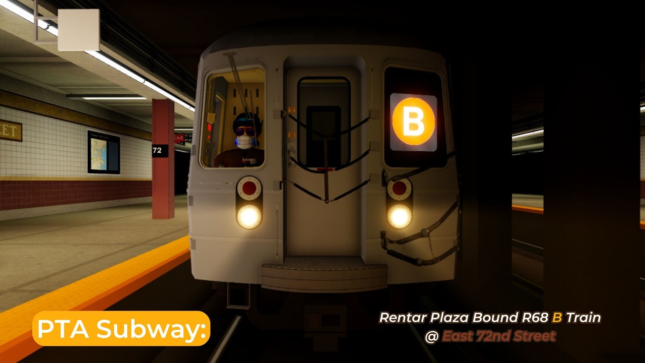 PTA Subway: Rentar Plaza Bound R68 (B) Train @ East 72nd Street | Roblox