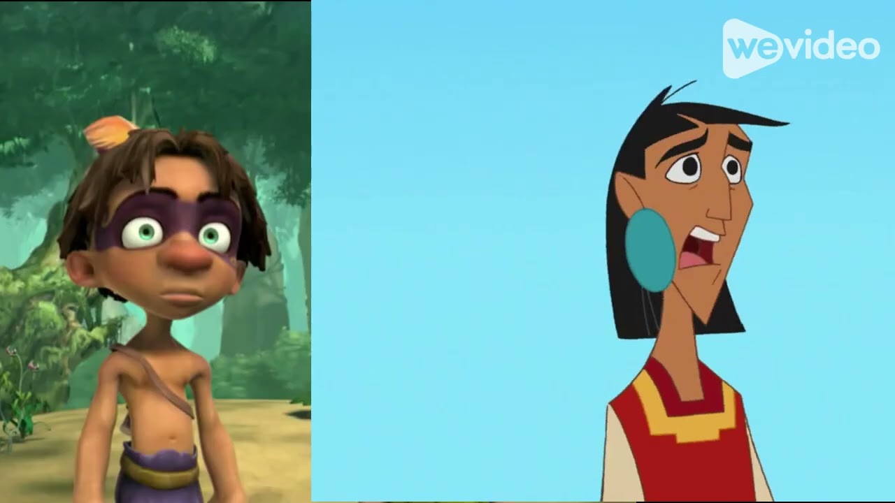 Kuzco, Tak and friends in The Thief and The Cobbler Song: Reflection