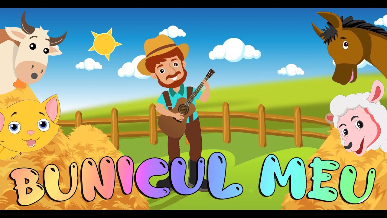 Bunicul meu 🐄 | Old MacDonald Had a Farm &icirc;n rom&acirc;nă | C&acirc;ntece pentru copii | CUCURIGU