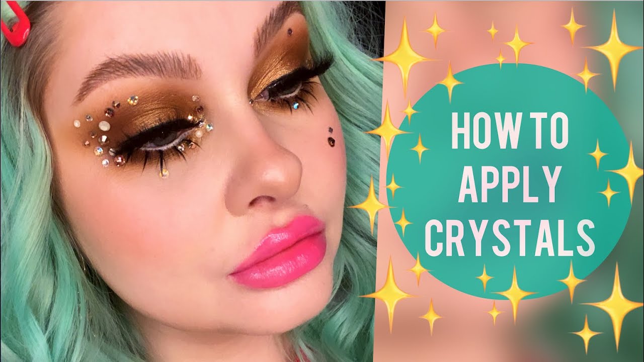 How To Apply Crystals/Rhinestones! Rhinestone Makeup Tutorial I Alyssa Marie Artistry