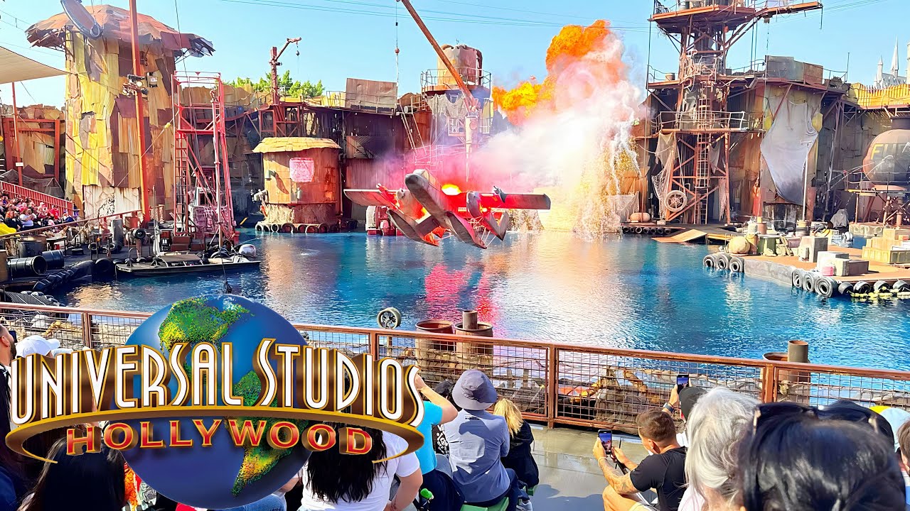 [NEW 2025] Water World Live Action Stunt Show - 4K POV - Universal Studios Hollywood