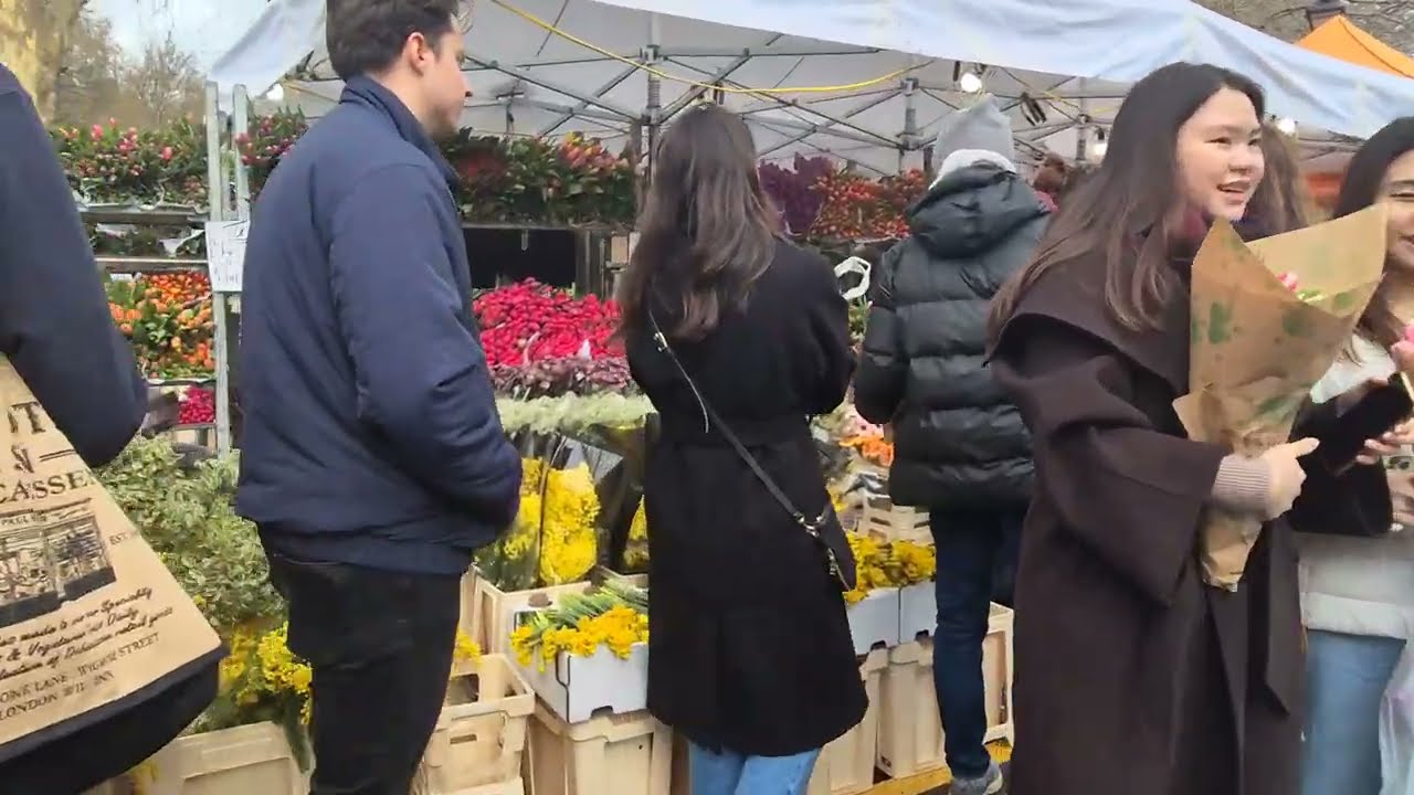 East London 2026 Walk | Columbia Road Flower Market | Real Time Walk 4K