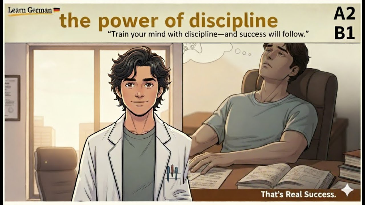 Learn German with a Story | The Power of Discipline | (A2–B1 Story)