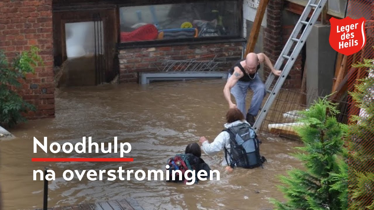 Noodhulp na overstromingen België