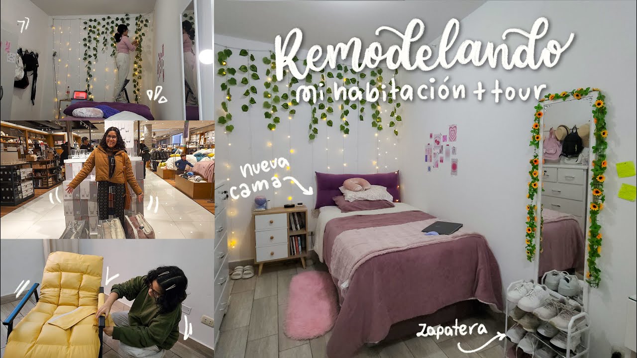 🧹ResetVlog #6 | Remodelando mi habitación + room tour🫧 | nuevos muebles y decorando✨