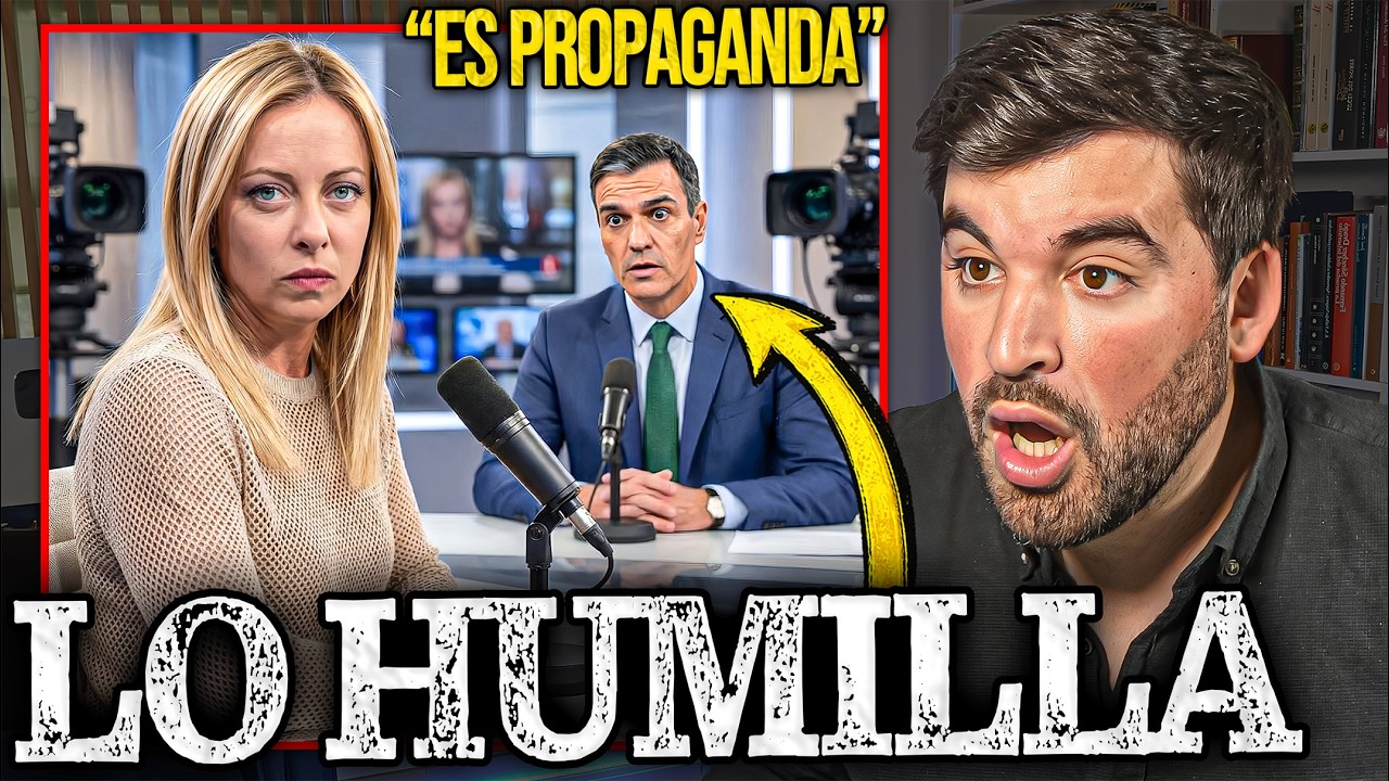 MELONI DESTROZA A SÁNCHEZ EN LA TELEVISIÓN ITALIANA: 
