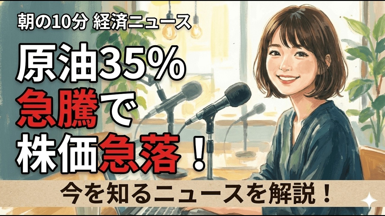 【3/9】原油35%急騰で株価急落！中東危機が経済に与える影響5選