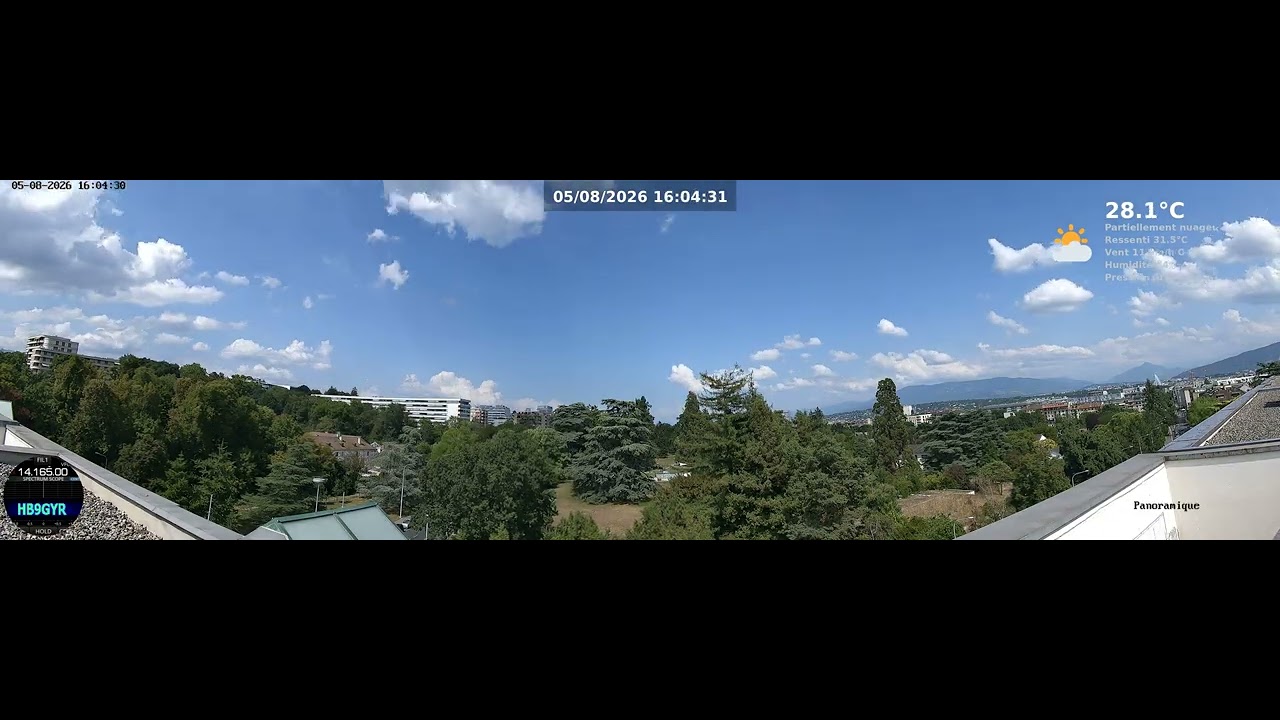 Geneva Sky Timelapse - Geneva Sky 05/08/2026 4K Timelapse