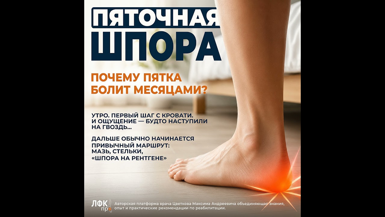 Пяточная шпора. Почему пятка болит месяцами?