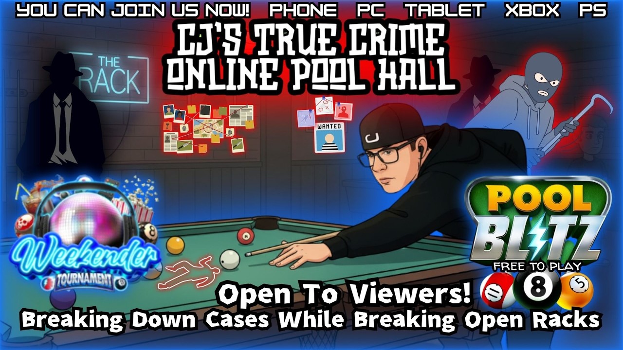 📺🎮💥Pool Blitz, BPD Patrol & ARC Mash Up💥True Crime Cases, Convos, Music & Games💥03/01💥#EvilleCJMedia