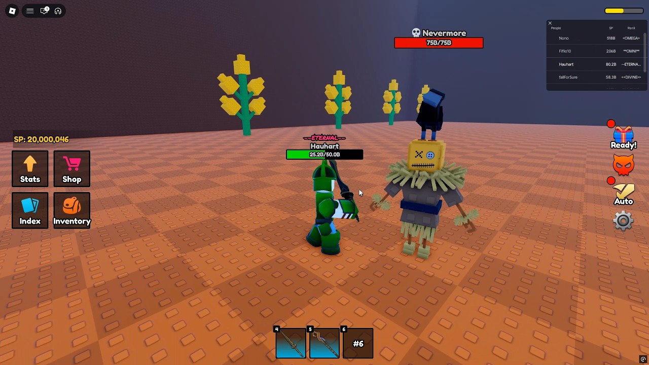 How to find Nevermore Boss in +1 Skill Point Legends