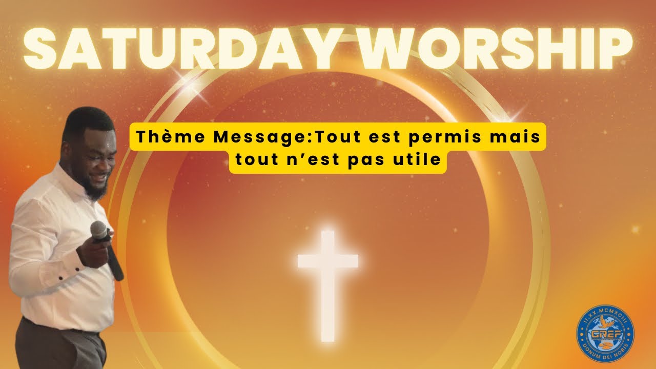 Message d’avertissement pour tous chrétiens Tout est permis,mais tout n’est pas utile (1Corinthien)