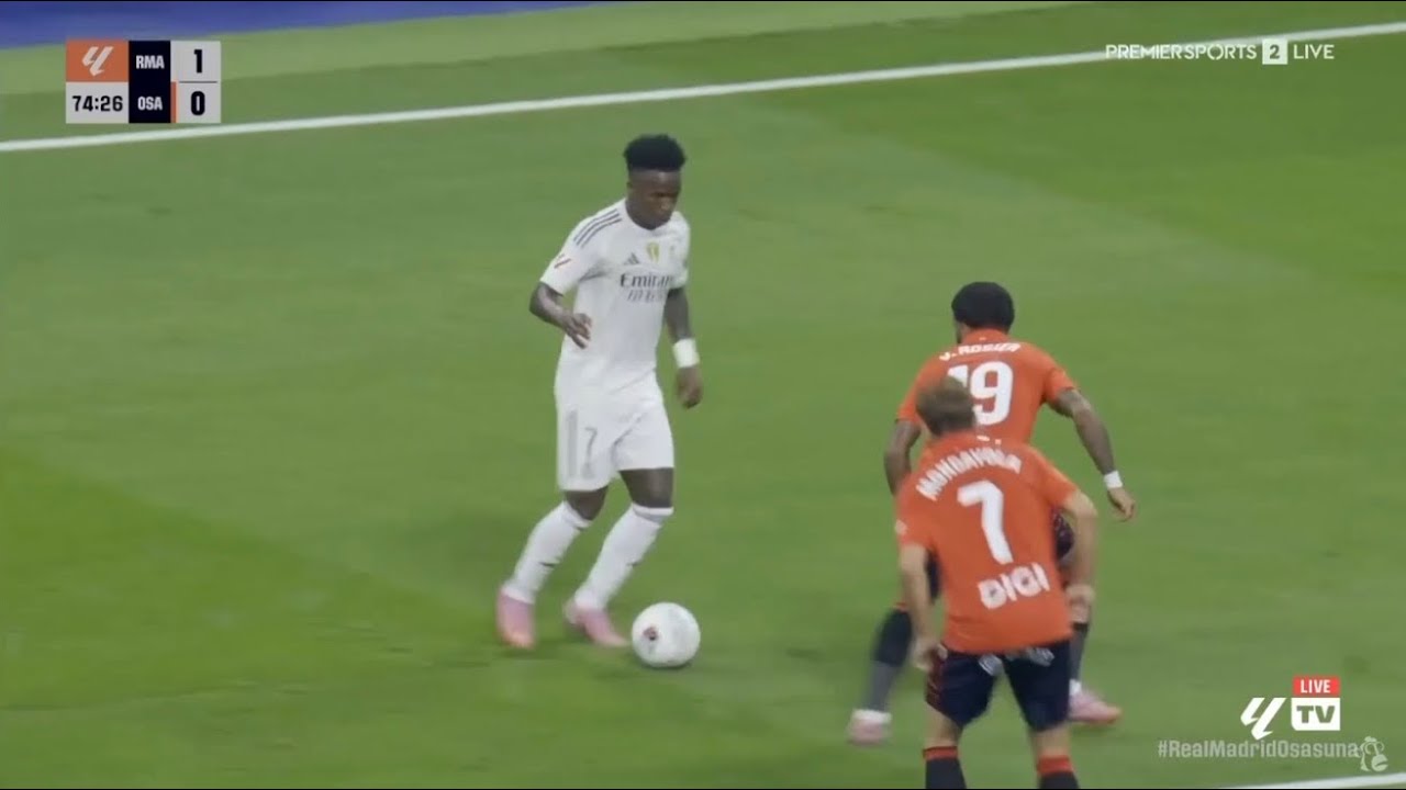 vinicius jr vs osasuna ( 19/08/2025/26) English commentary 