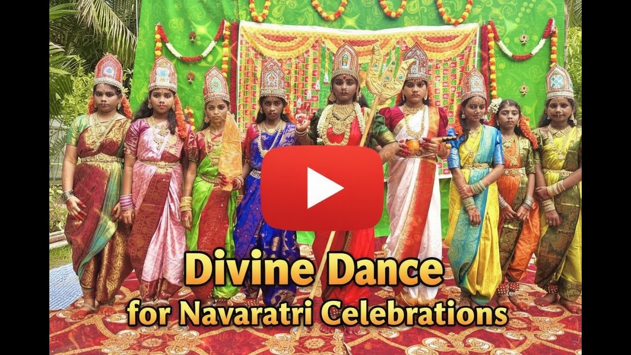 Divine Dance: Navaratri Performance by Students | School Celebration | Sri Sarada School Perupalem