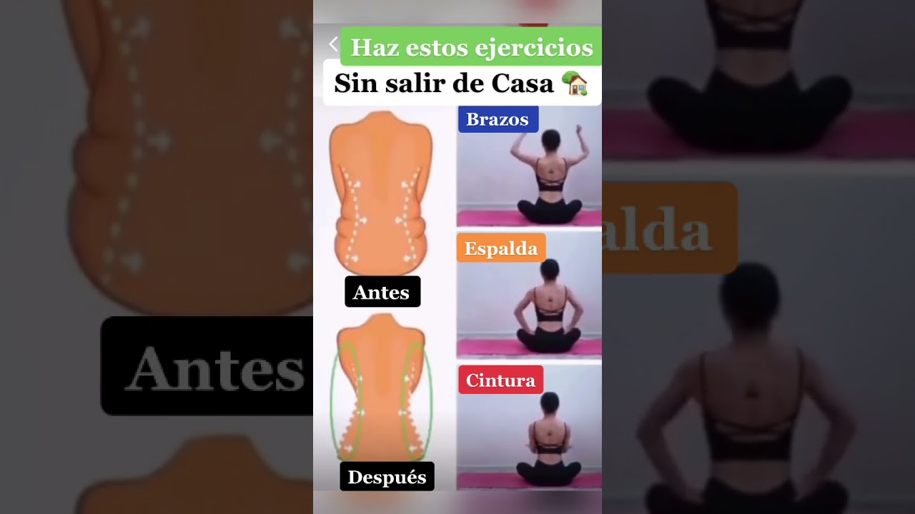 Como Eliminar GRASA de Espalda Brazos y Cintura ✅