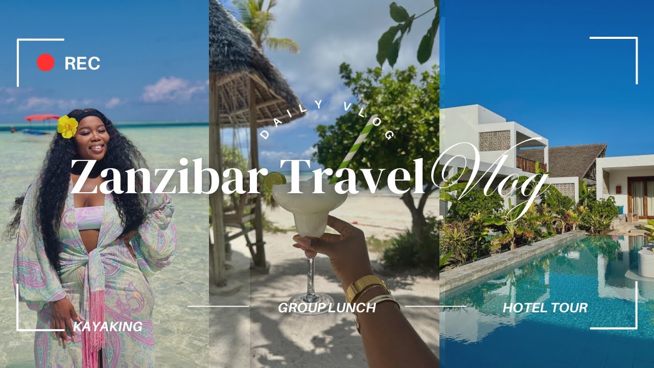 Zanzibar travel vlog part 1 | kayak | Hotel Tour | Dolphin watching  | 