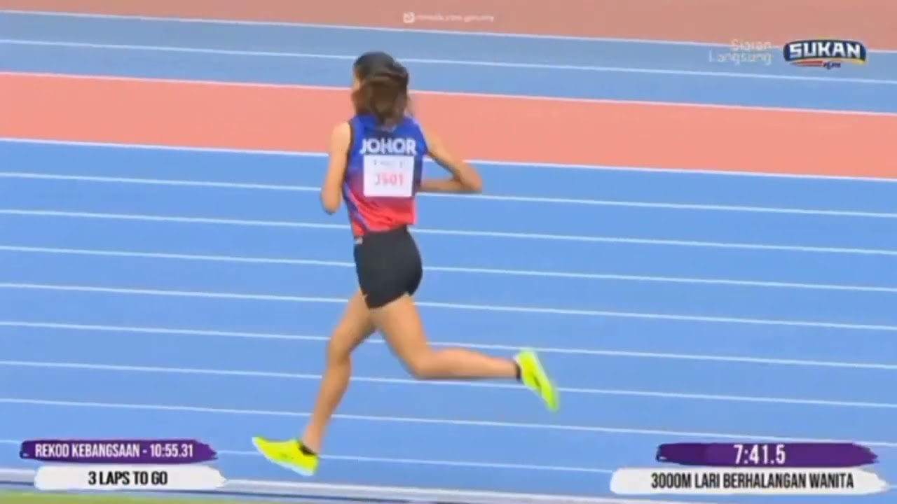 3000m LARI BERHALANGAN WANITA SUKAN MALAYSIA (SUKMA) MSN 2022
