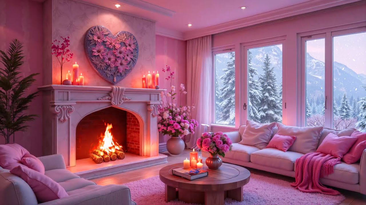 Cozy Valentine’s Piano Music 💝💕 Romantic Valentine Background Music 💘 Happy Valentine’s Day 24/7