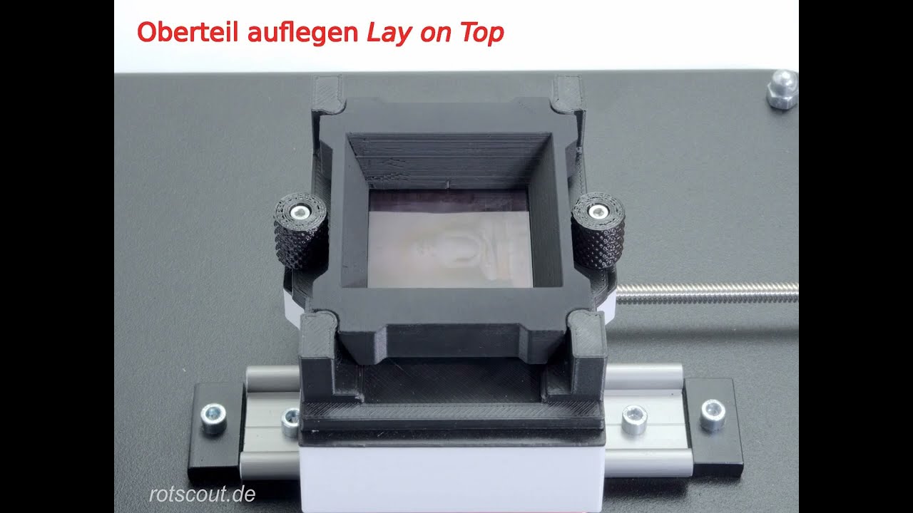 Rotscout Filmhalter f. Digitalisierung, Filmholder to scan negative dias slides