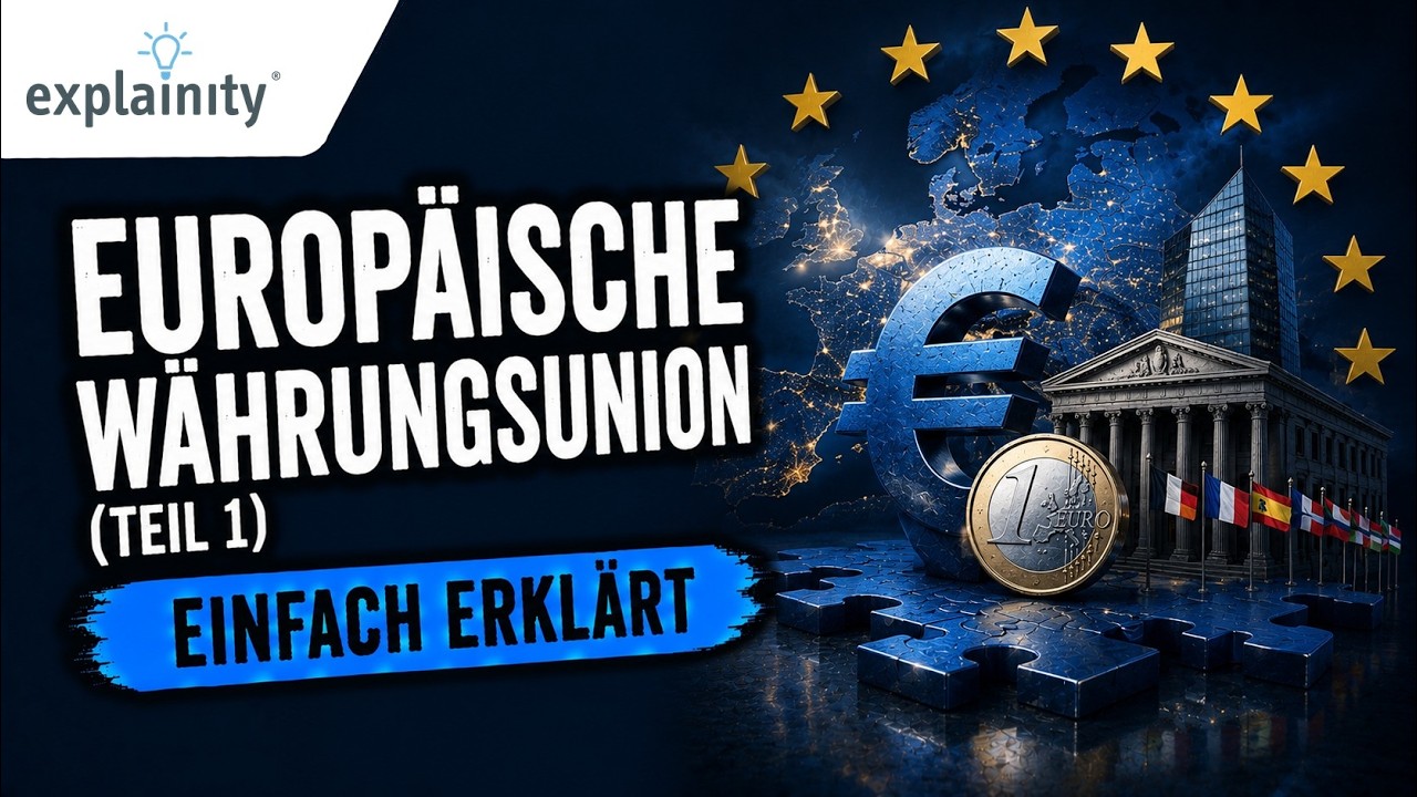 Europ&auml;ische W&auml;hrungsunion einfach erkl&auml;rt (explainity&reg; Erkl&auml;rvideo)