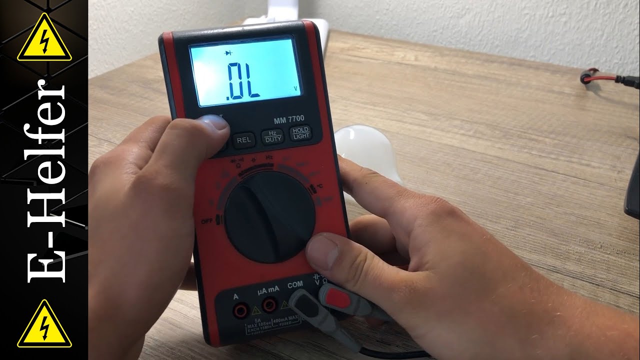Leuchtmittel mit dem Multimeter testen I E-Helfer