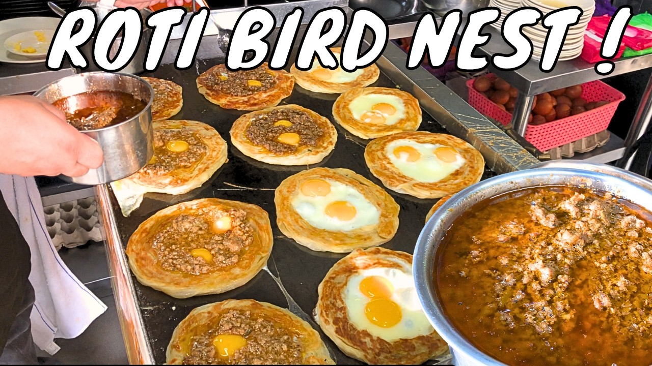 ROTI BIRD NEST (Roti Sarang Burung) EPL CAFE | Best Malaysian Breakfast 🇲🇾✨