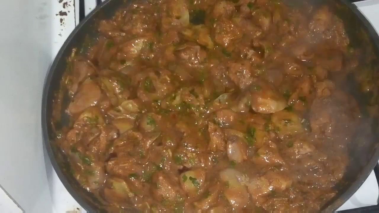 Foie de volaille en sauce à la marocaine (kebda) ,facile et rapide!