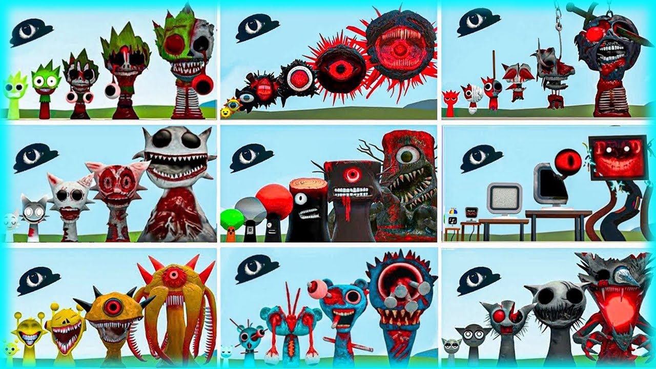 ALL PHASES OF SPRUNKI FAMILY SIZE COMPARISON IN GARRY'S MOD! - WHO WILL WIN?