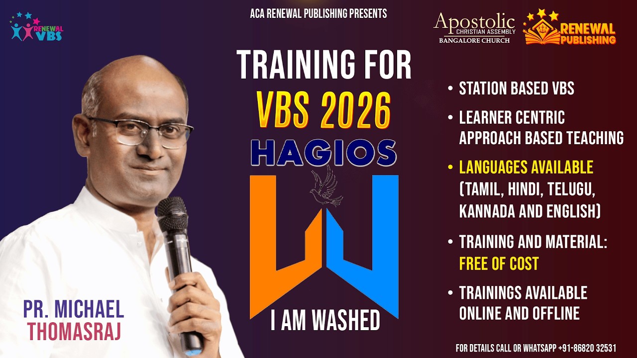 RVBS | 9th Feb 2026 | Pas. Michael Thomasraj | @ACAChurchBangalore​