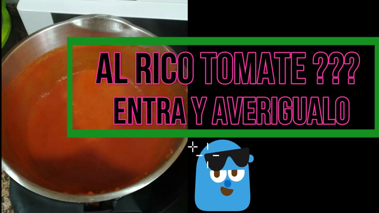 como hacer TOMATE FRITO CASERO con 😋( MAMBO cecotec )😋