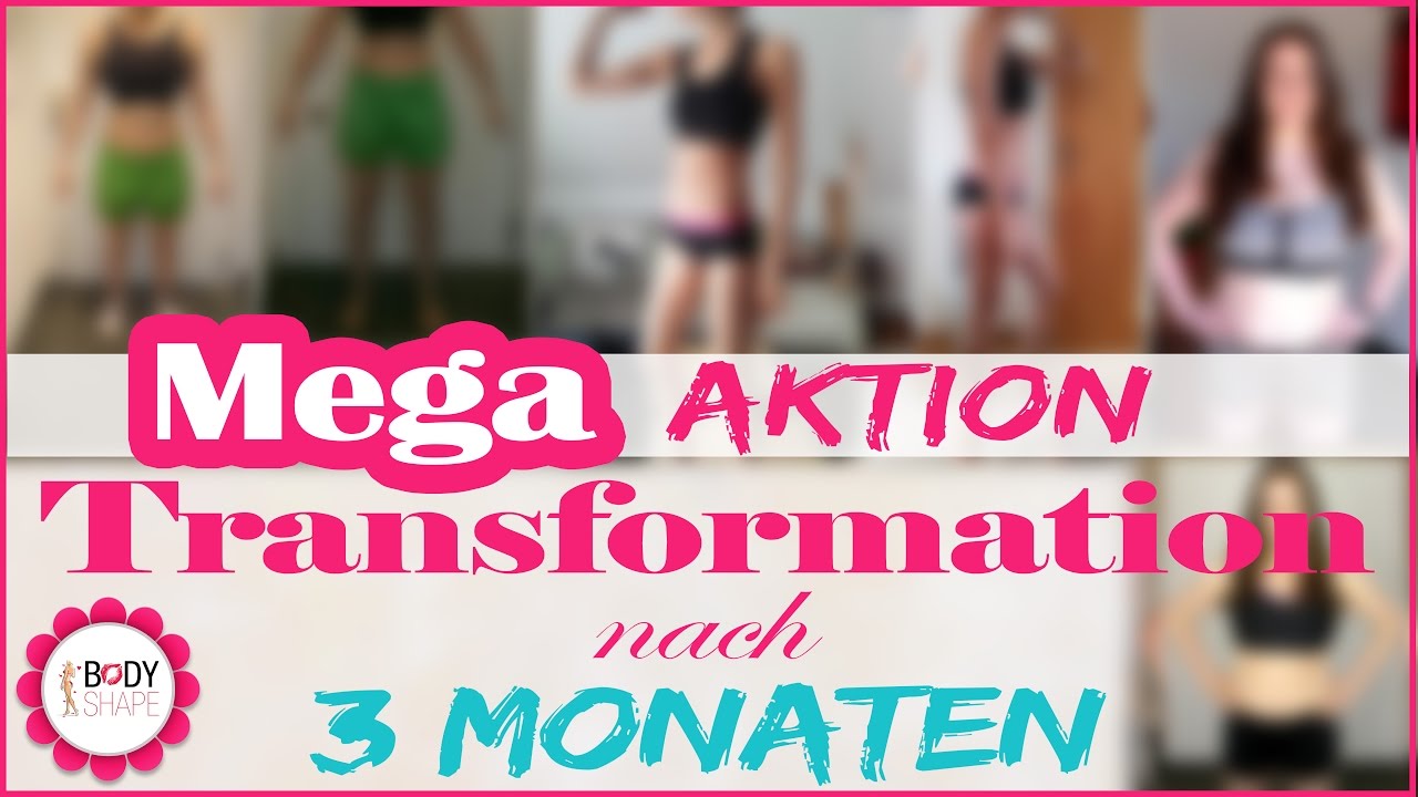 Transformation nach 12 Wochen Fitnessprogramm BodyShape - Insgesamt 20 Kilo bewegt! - Intuitiv Essen